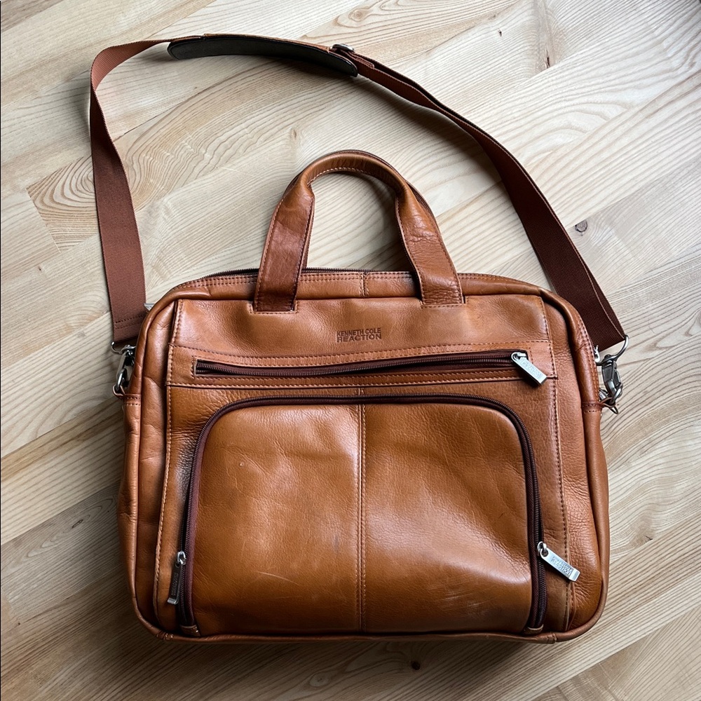 Kenneth Cole Reaction Brown Leather Bag